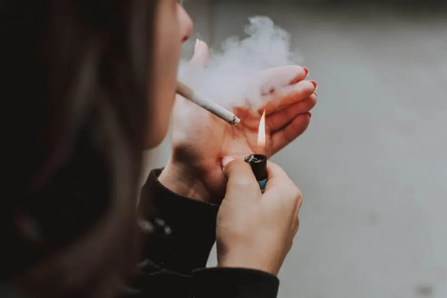 The amount of nicotine in a cigarette